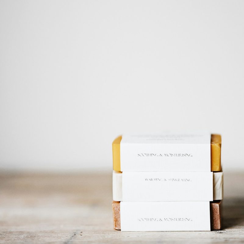 Stack of bar soaps